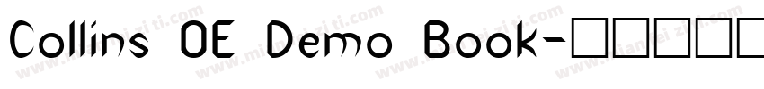 Collins OE Demo Book字体转换